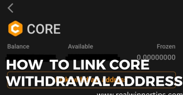 Full steps on How to Link Core withdrawal Address