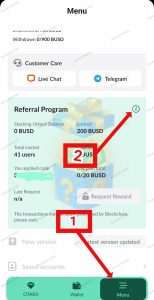 Image showing how to obtain Otara referral code on the Imota app