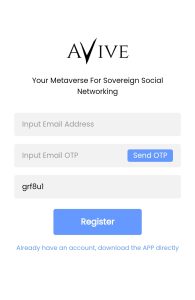 how to register and mine avive coin for free